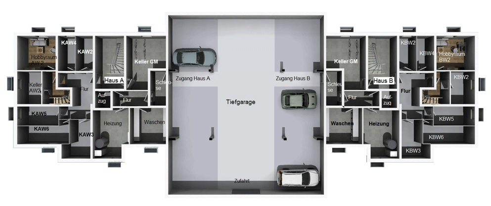 Hirschauer Strasse – Tiefgarage und Keller